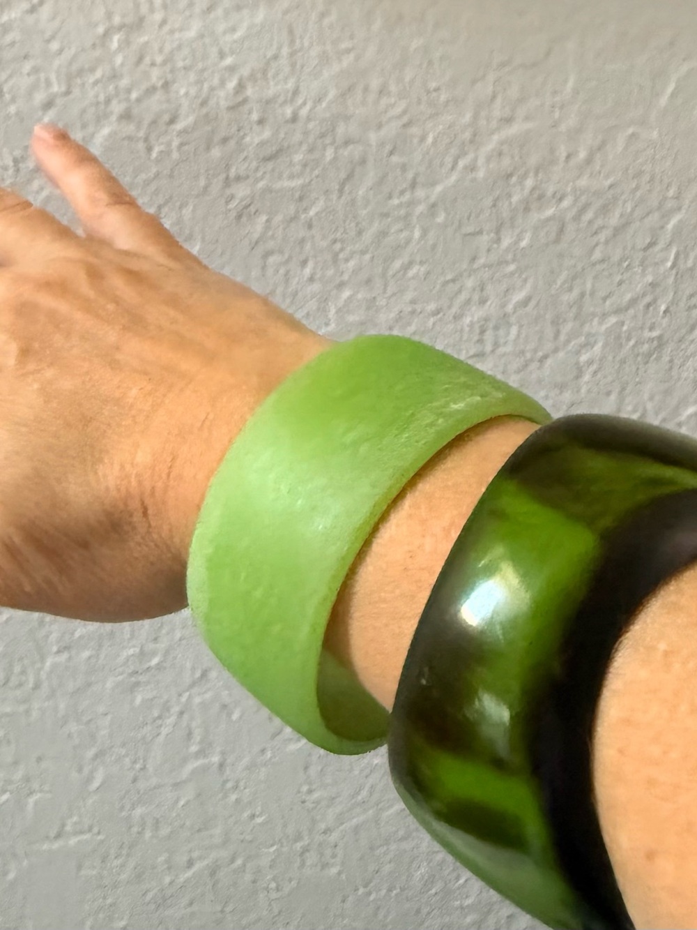 Green Resin Bangle Bracelet - Women Jewelry Bracelet